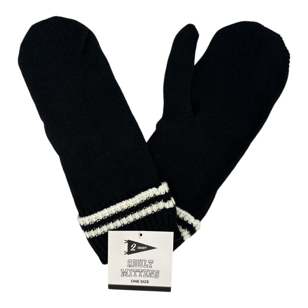 Black and White Adult Mittens New with tags Target NEW